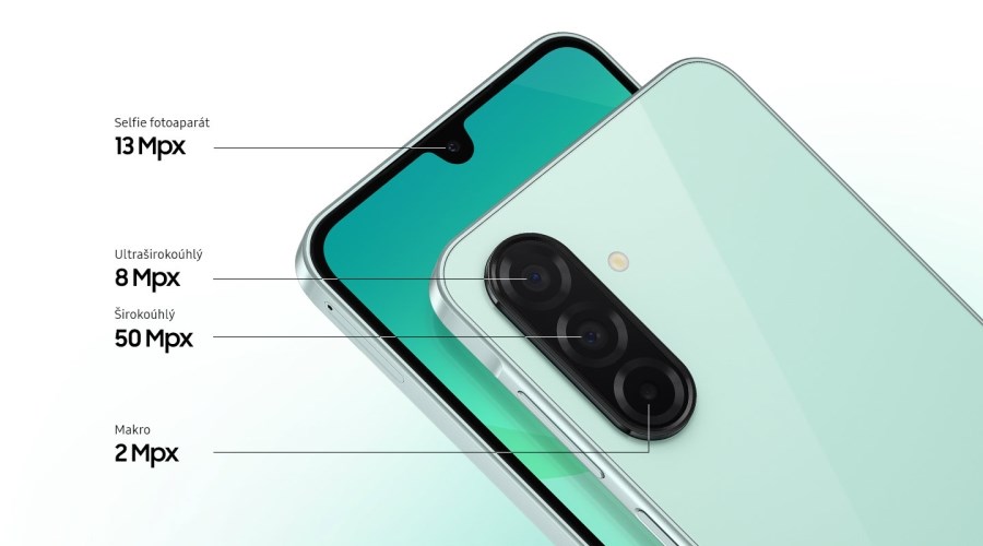 Samsung Galaxy A26 5G 13Mpx přední foto